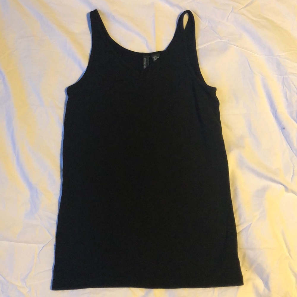 Black tank top